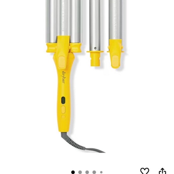 Drybar Mixologist Styling Iron with Yellow and Silver Attachments - Picture 4 of 5